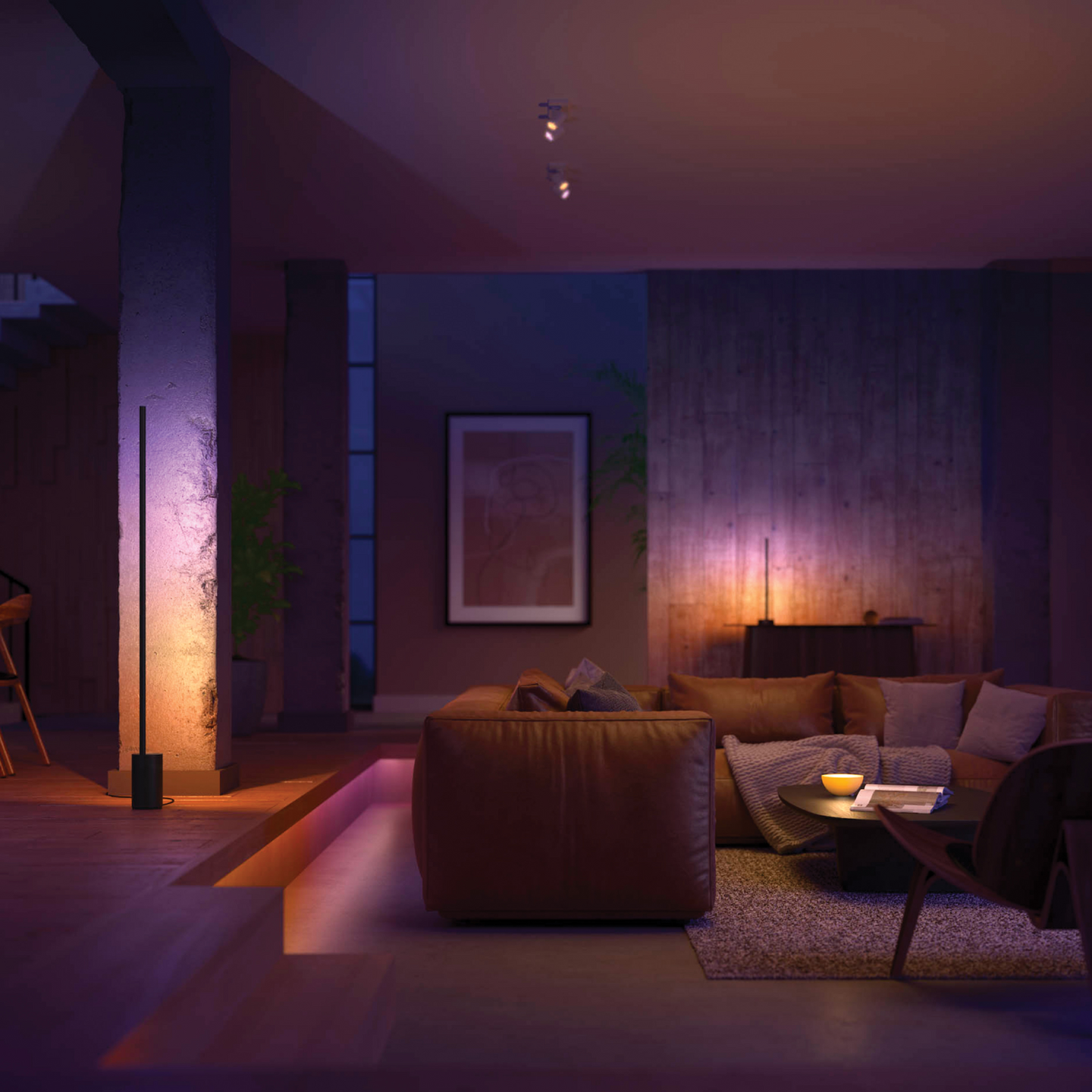 Pöytävalaisin Philips Hue Signe Gradient valkoinen
