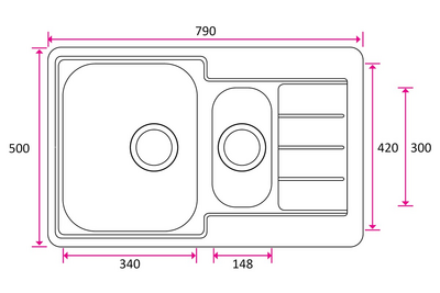 Keittiöallas Stala Rst-allas Standard-td34-15