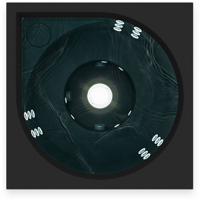 Ulkoporeallas Drop Vuolle Compact mattamusta