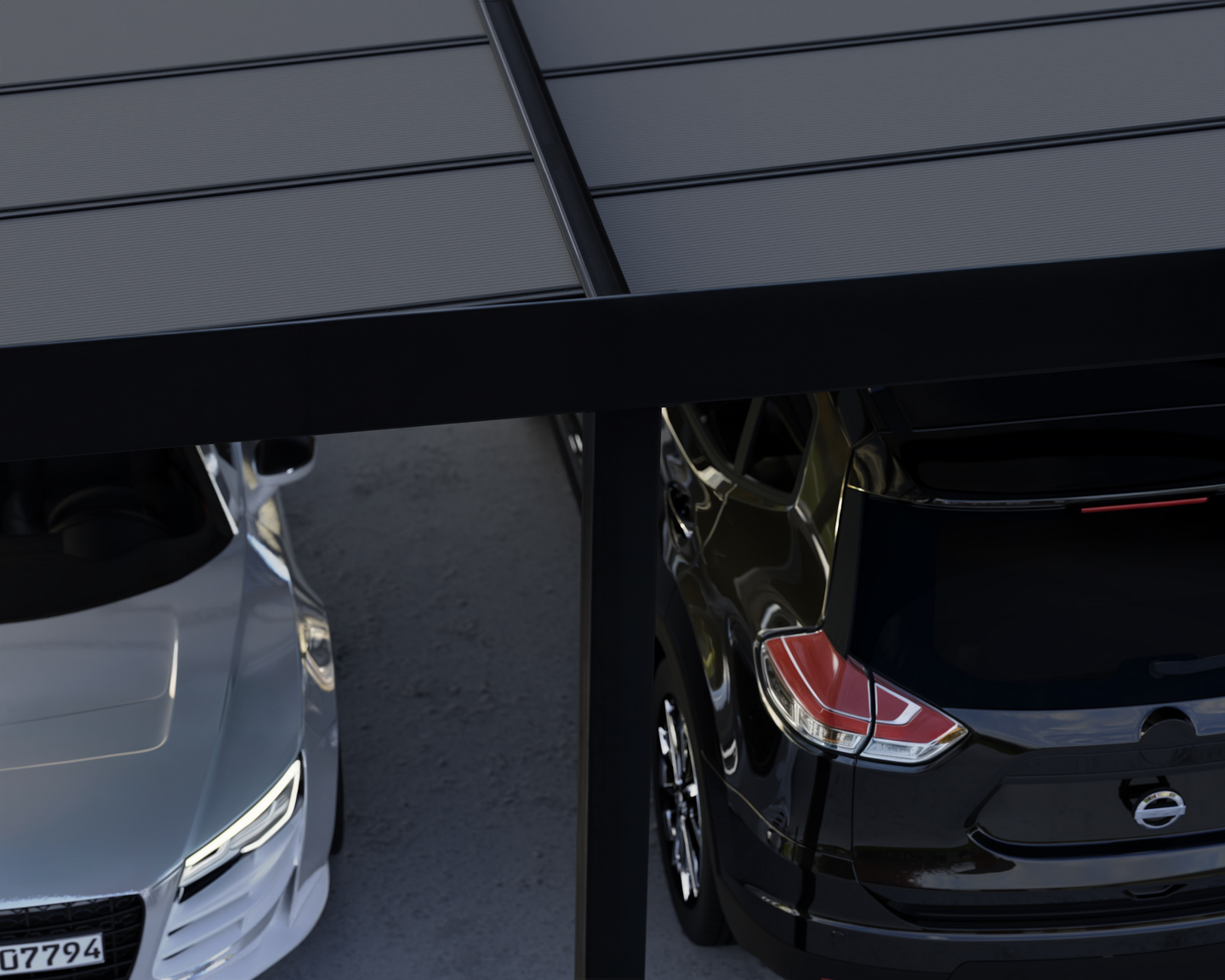 Canopia OSLO Autokatos 6x9m Musta