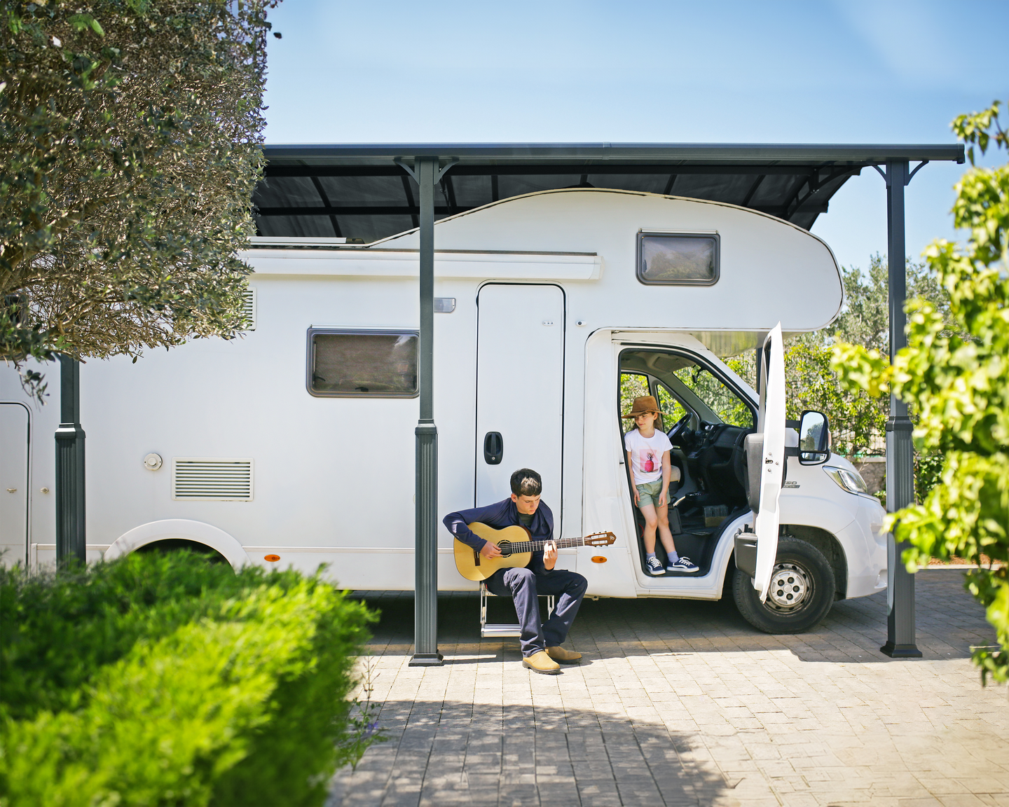 Autokatos Canopia Arcadia 3,6x6,5m harmaa