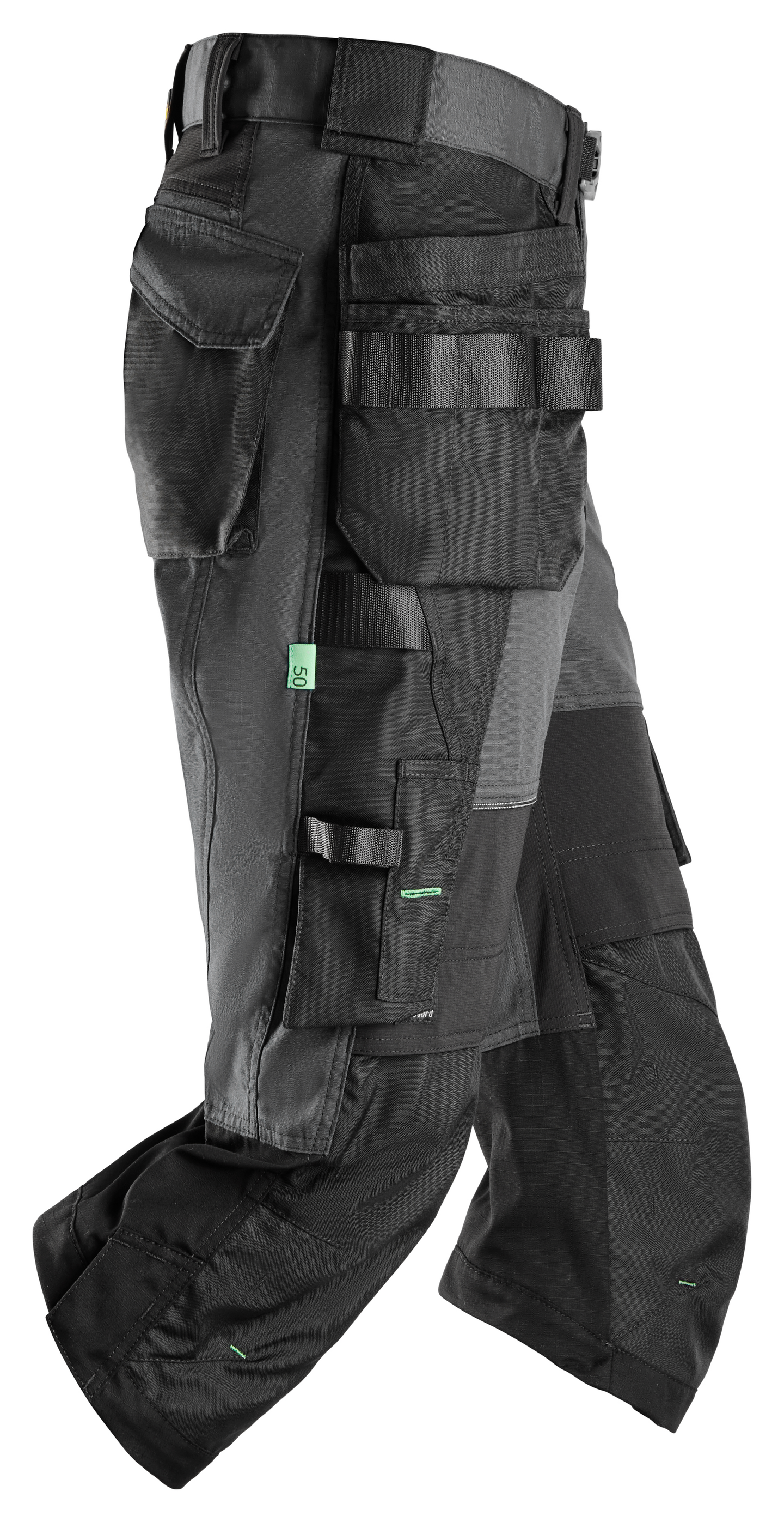 3/4-housut Snickers 6905-0404 musta