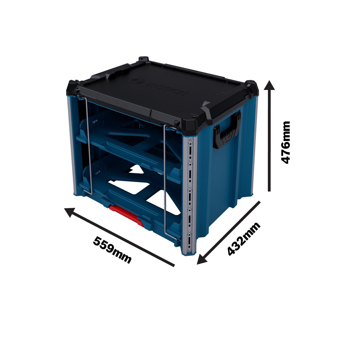 Hylly Bosch L-Boxx Contractor Rack 2 2-osainen