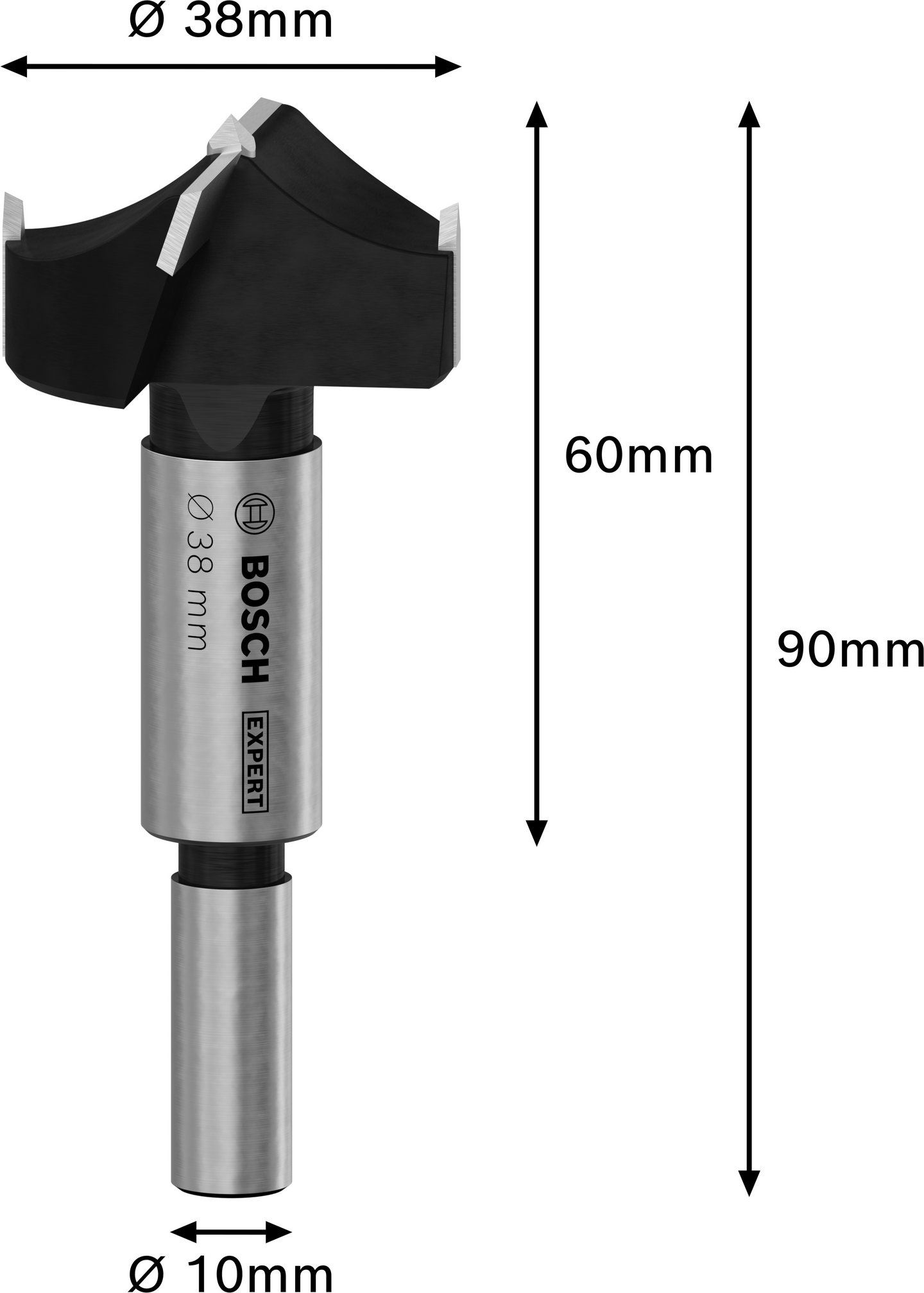 Saranaporanterä Bosch EXPERT 38x60x90mm Laminated Wood Hinge Cutting