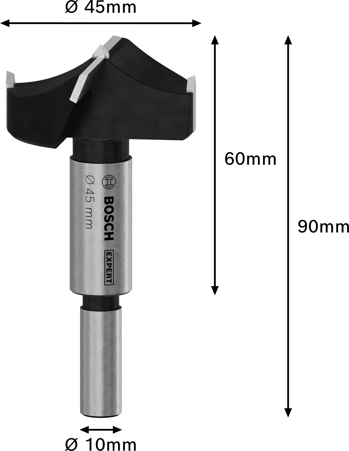 Saranaporanterä Bosch EXPERT 45x60x90mm Laminated Wood Hinge Cutting