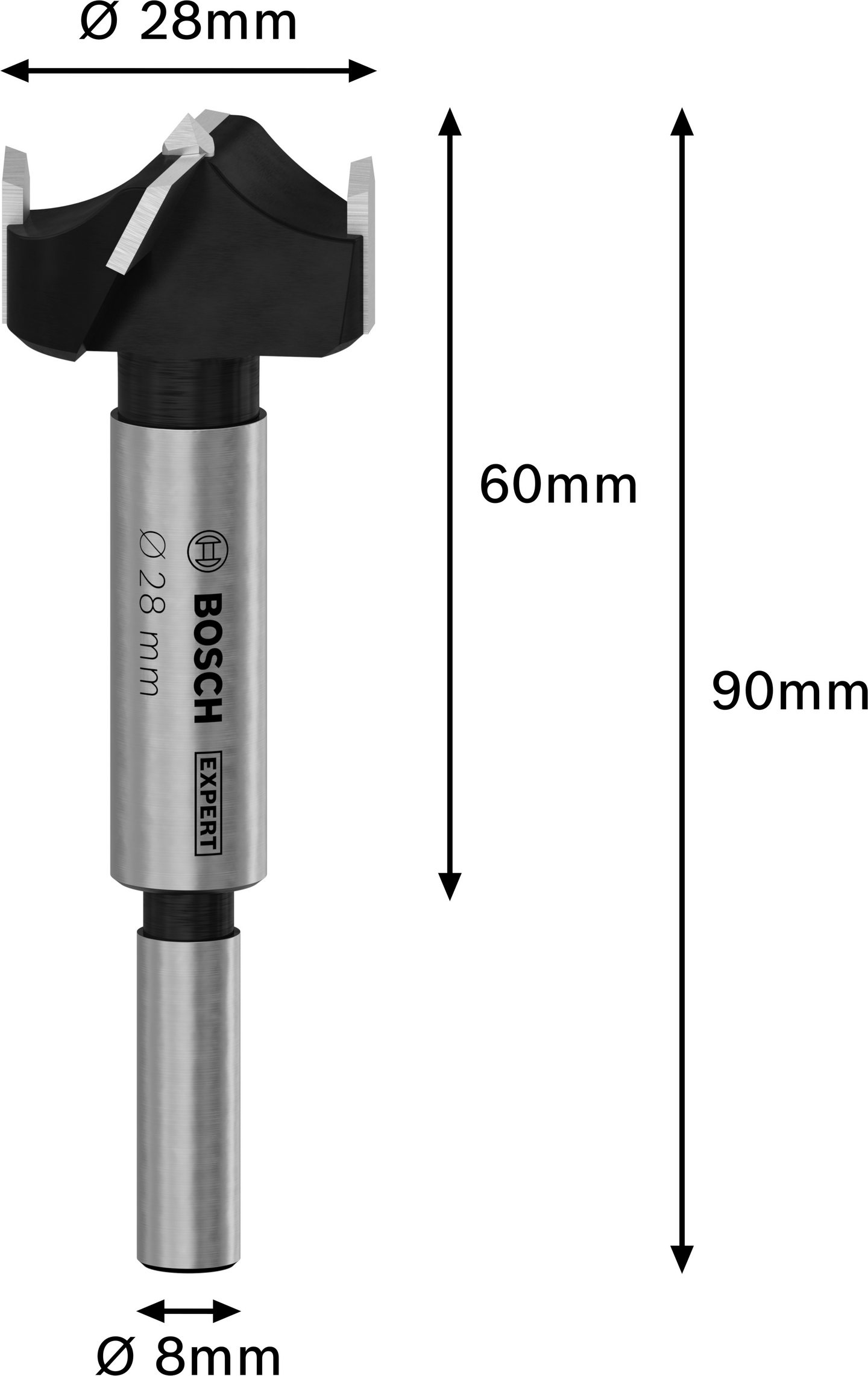 Saranaporanterä Bosch EXPERT 36x60x90mm Laminated Wood Hinge Cutting