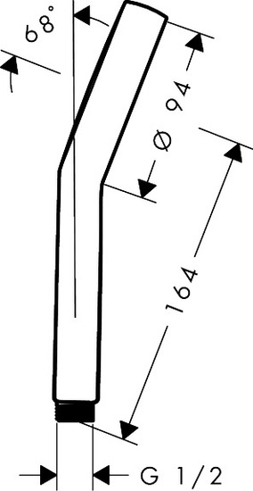 Käsisuihku Hangrohe 28031670 Activera 1t Eco musta