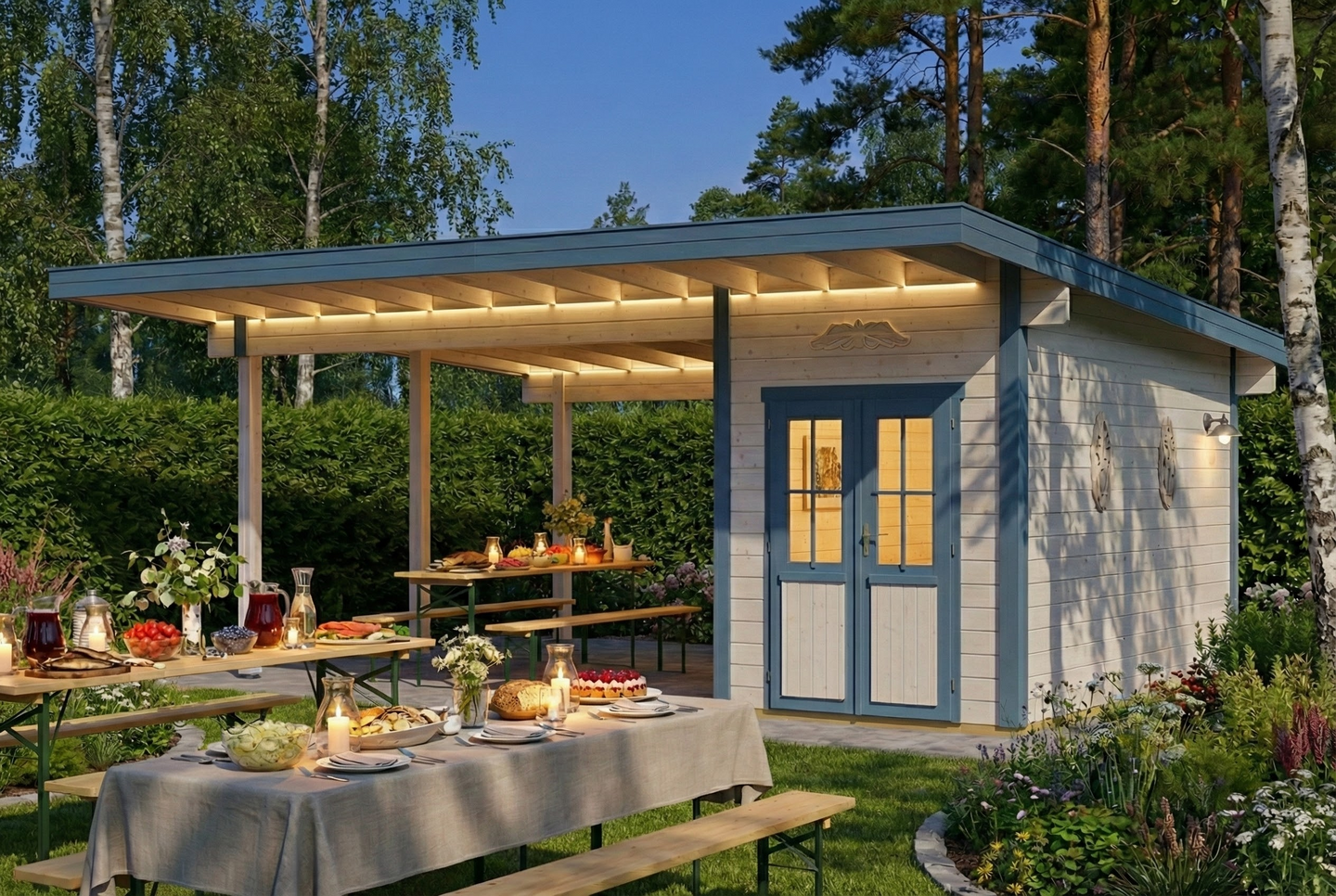 Katos + varasto Kumla 600x400cm