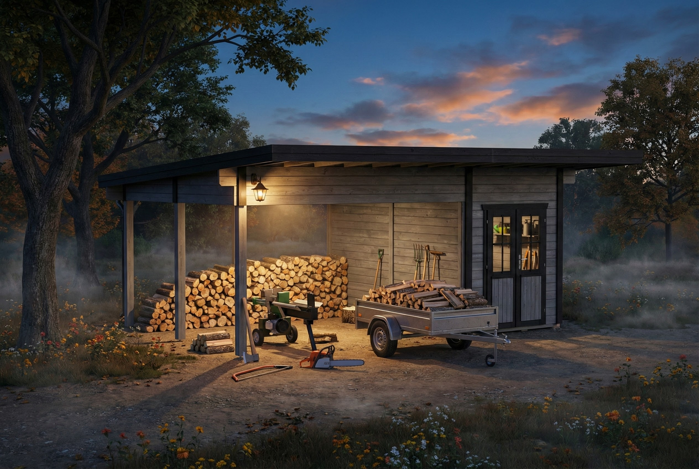 Katos + varasto Kumla 600x400cm