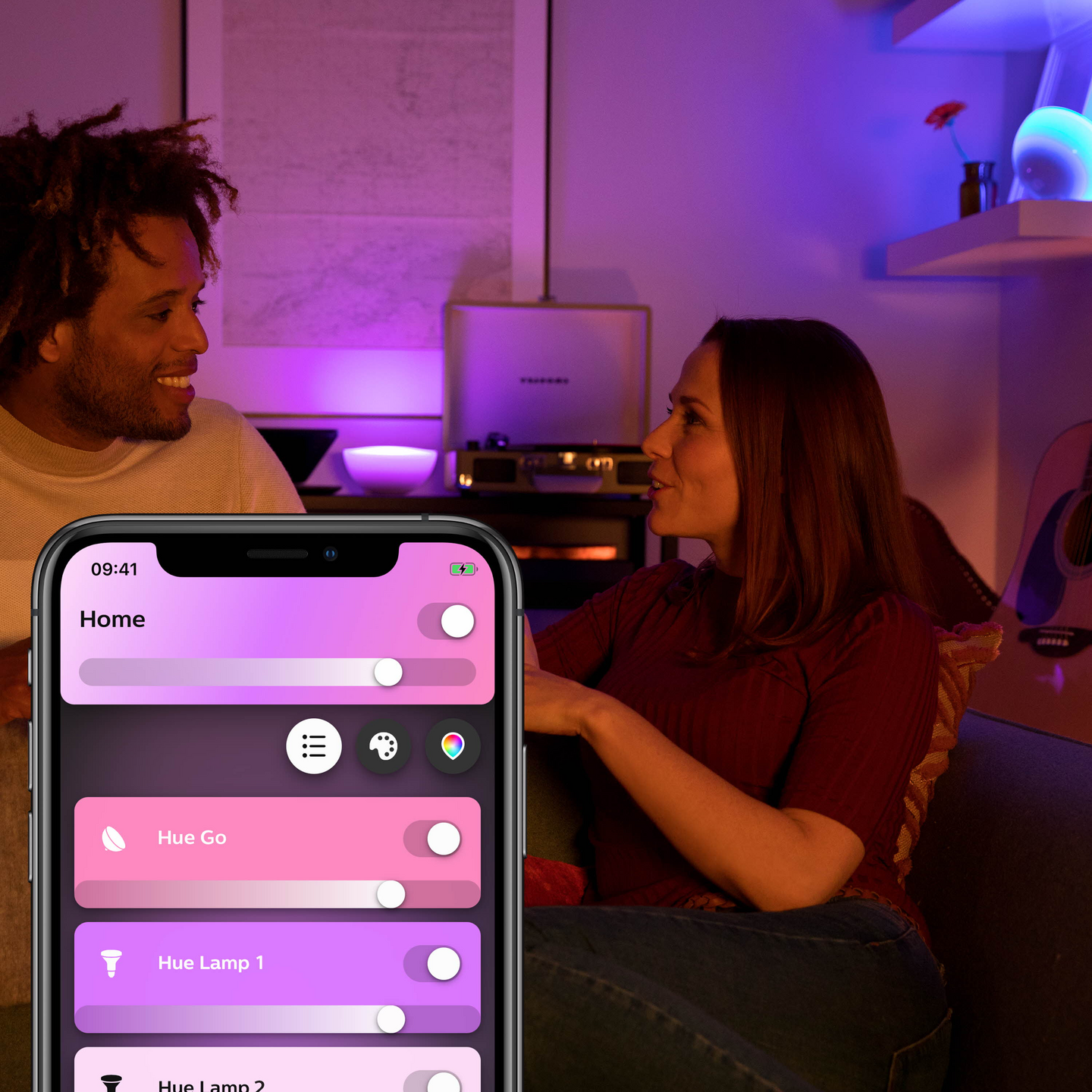 Pöytävalaisin Philips Hue Go