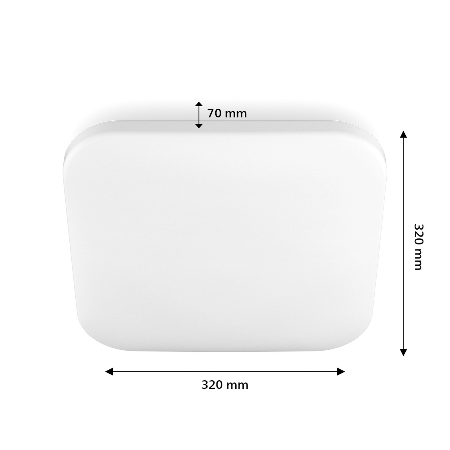 Kattovalaisin Philips Mauve neliö 850lm valkoinen