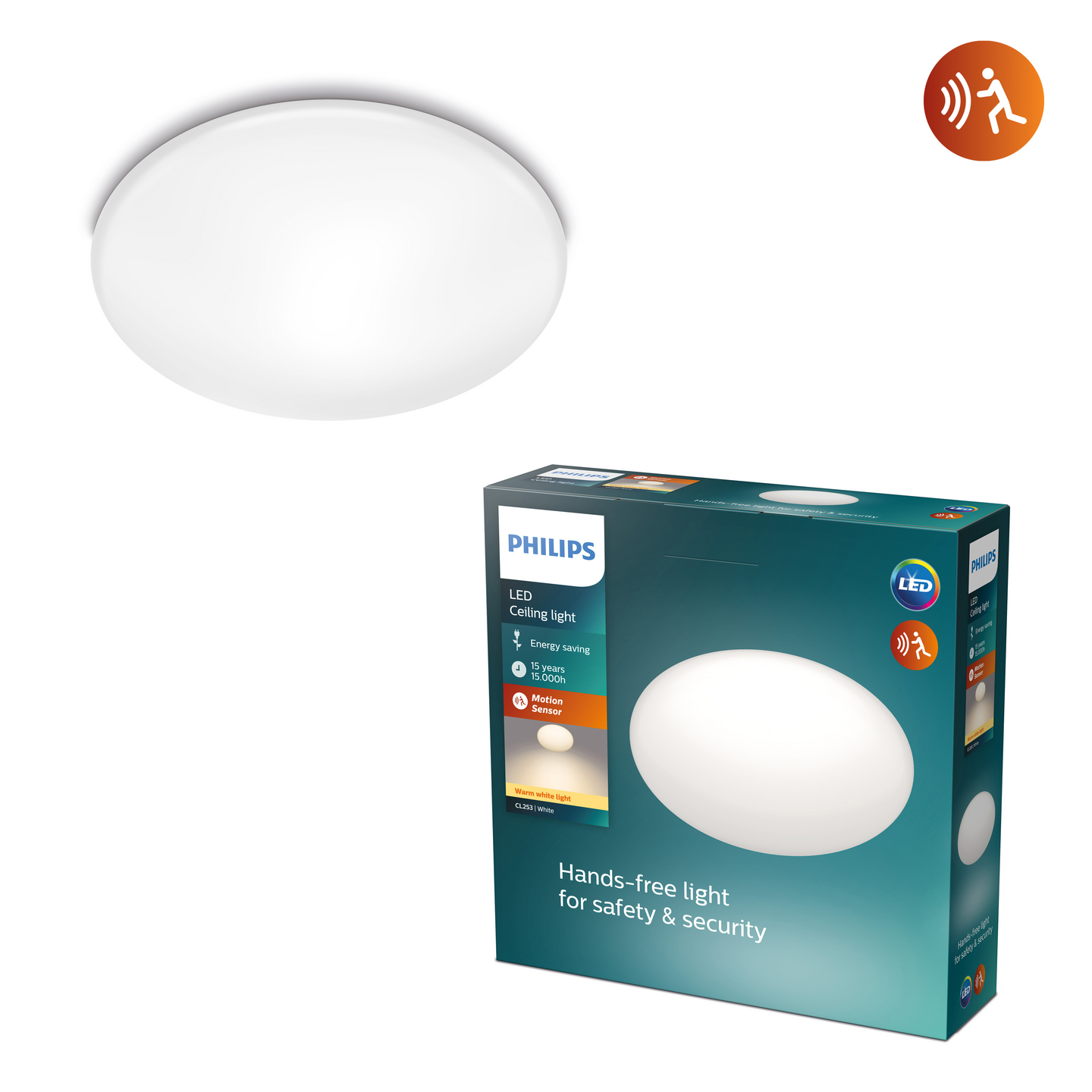 Kattovalaisin Philips Shan 12W 27K valkoinen