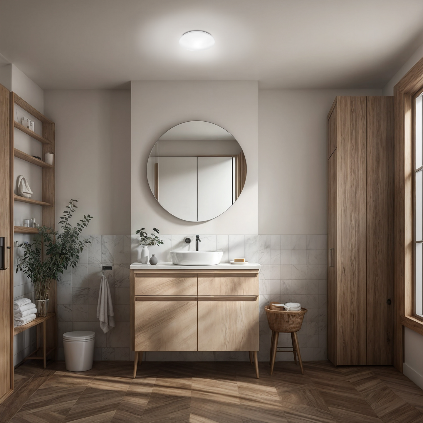 Kattovalaisin Philips Canopus 17W 27K IP44 valkoinen