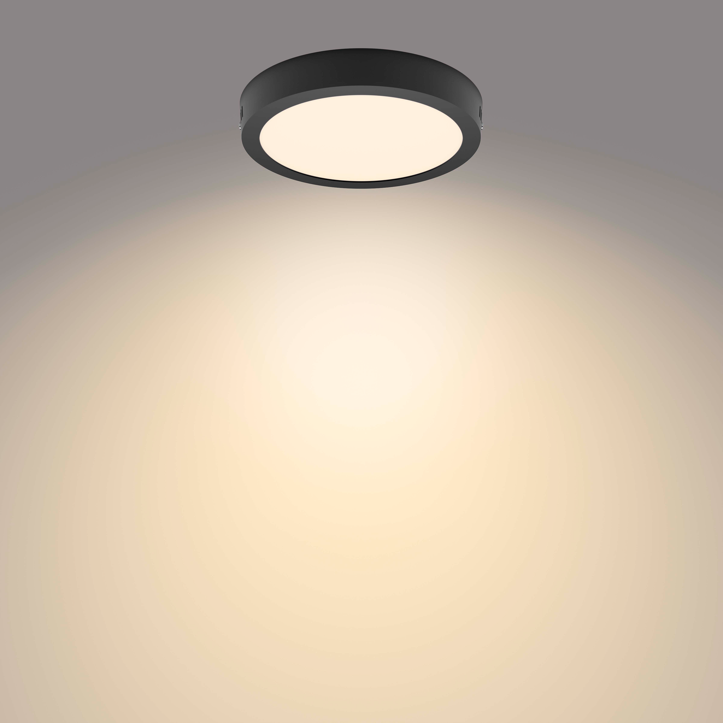 Kattovalaisin Philips Magneos 12W 27K musta pyöreä