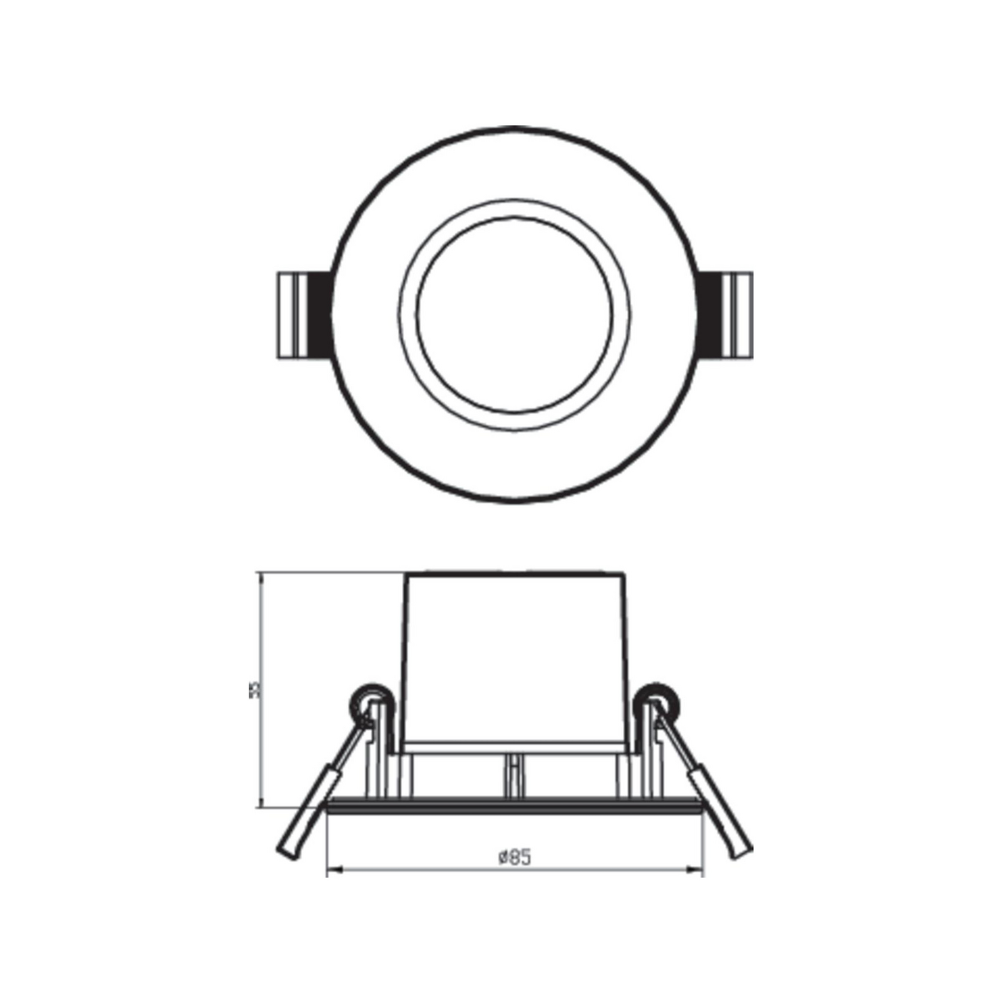Kohdevalaisin Philips Dive 5W 27K upotettava valkoinen