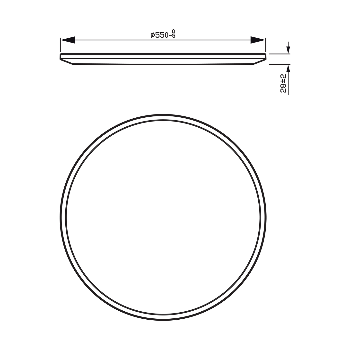 Kattovalaisin Philips Superslim 36W 27K valkoinen
