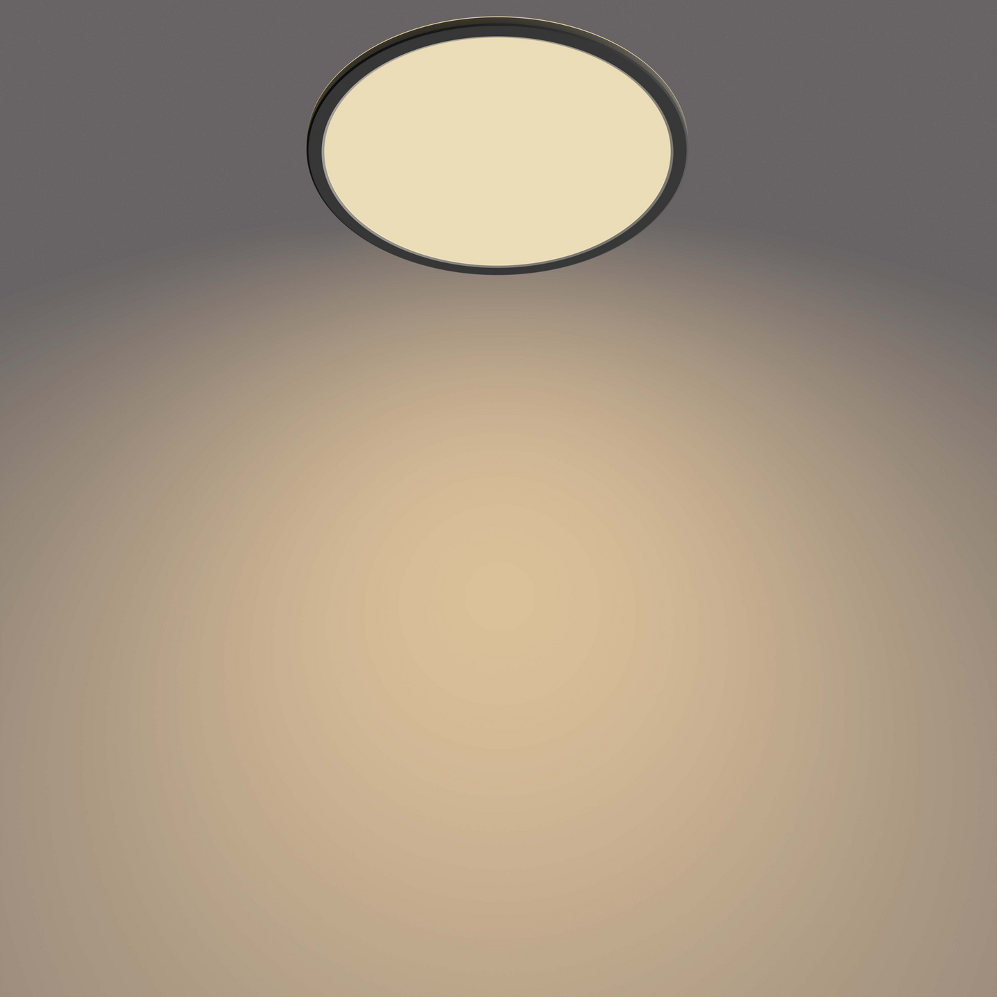 Kattovalaisin Philips Superslim 18W 27K IP44 musta