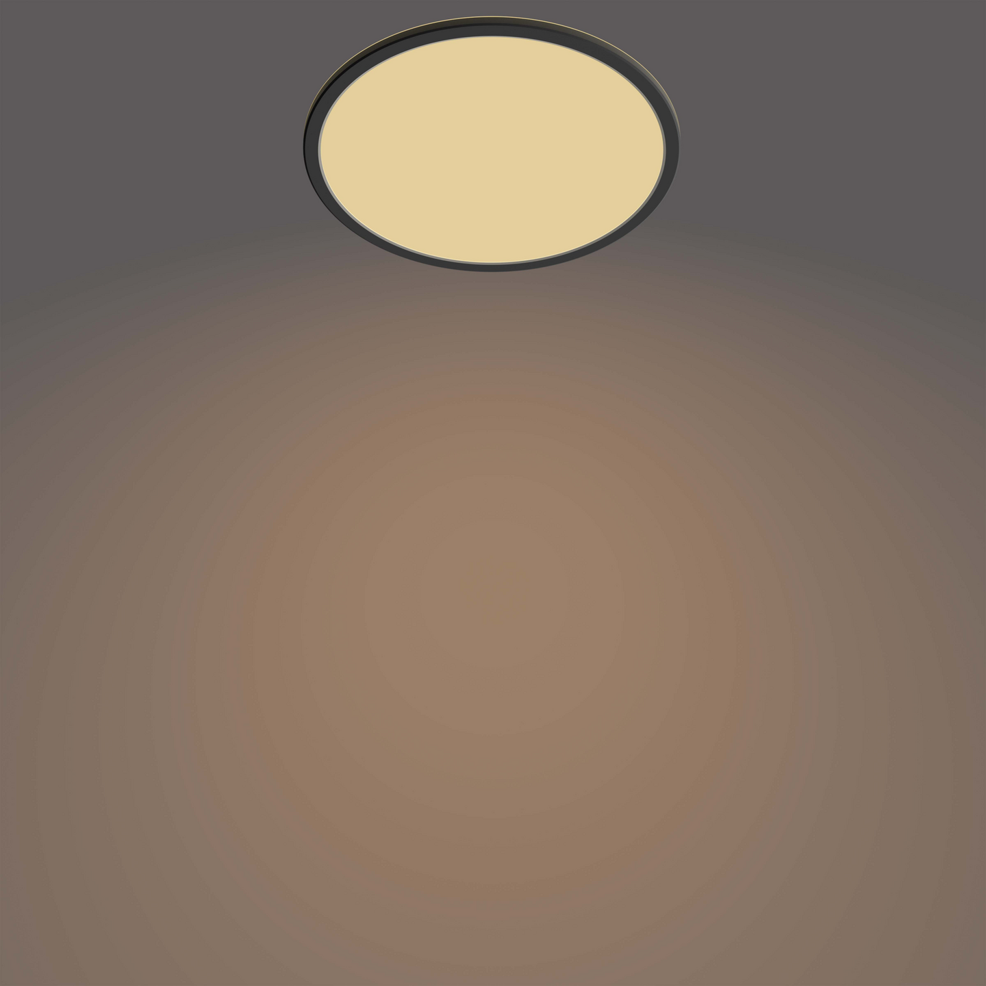 Kattovalaisin Philips Superslim 18W 27K IP44 musta