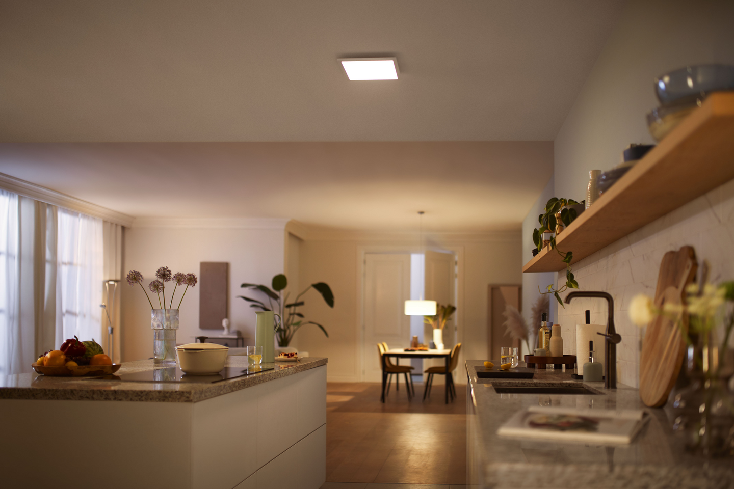 Kattovalaisin Philips Panel 12W 27K valkoinen neliö