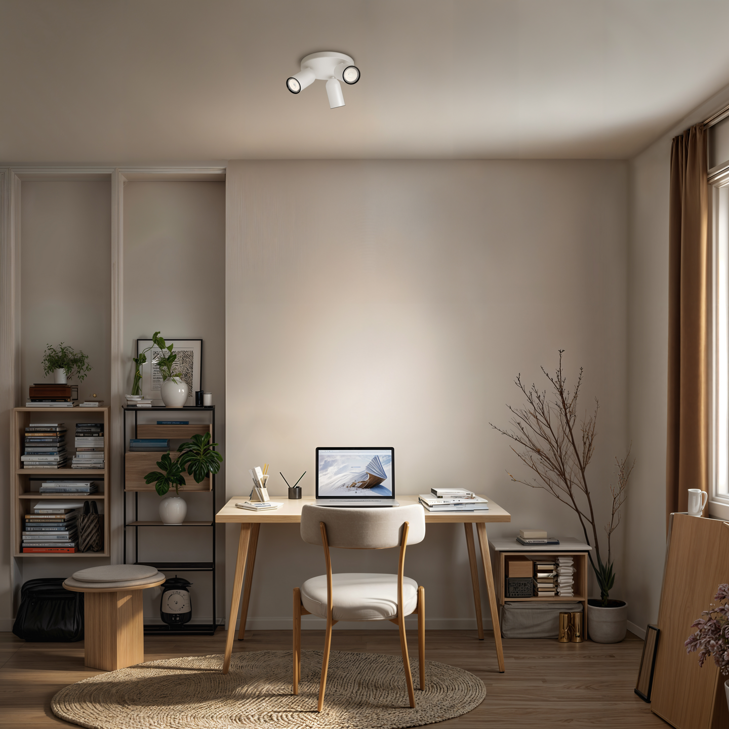 Kohdevalaisin Philips Pongee valkoinen 3x