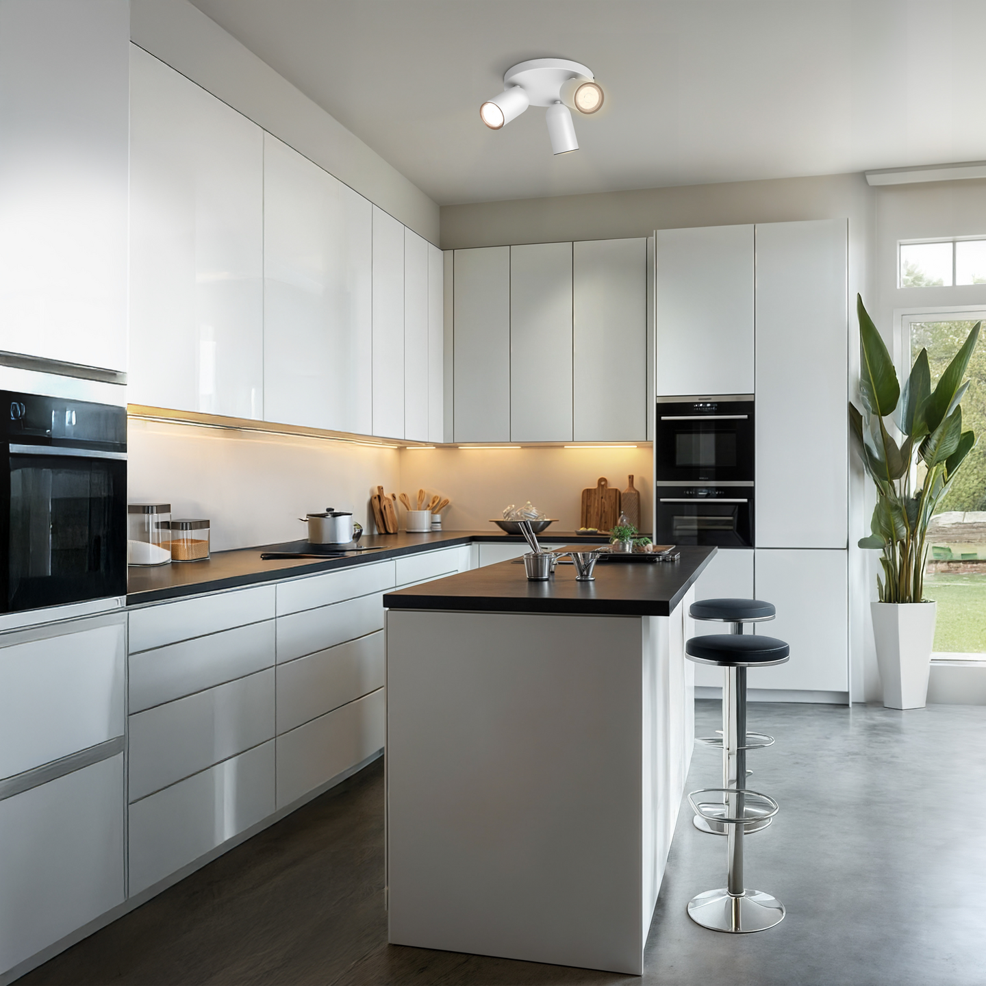 Kohdevalaisin Philips Pongee valkoinen 3x