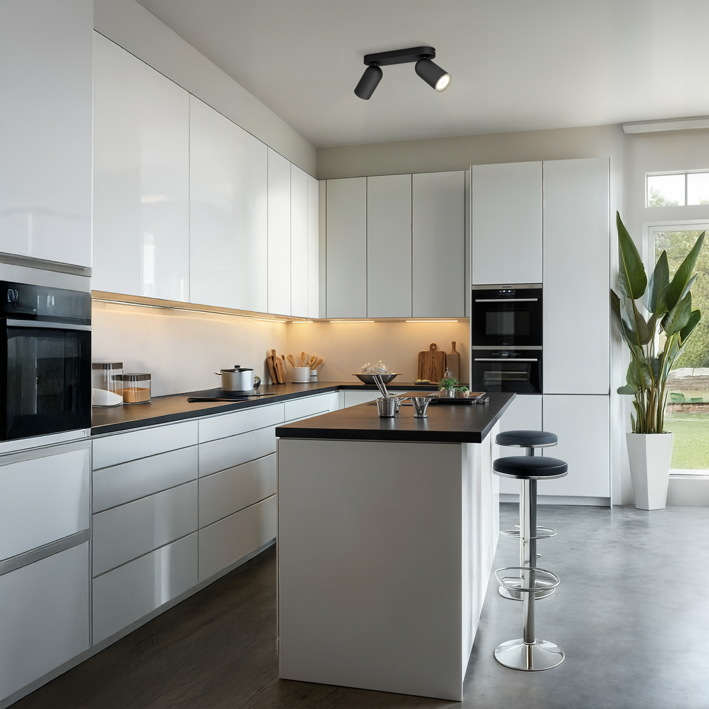 Kohdevalaisin Philips Pongee musta 2x