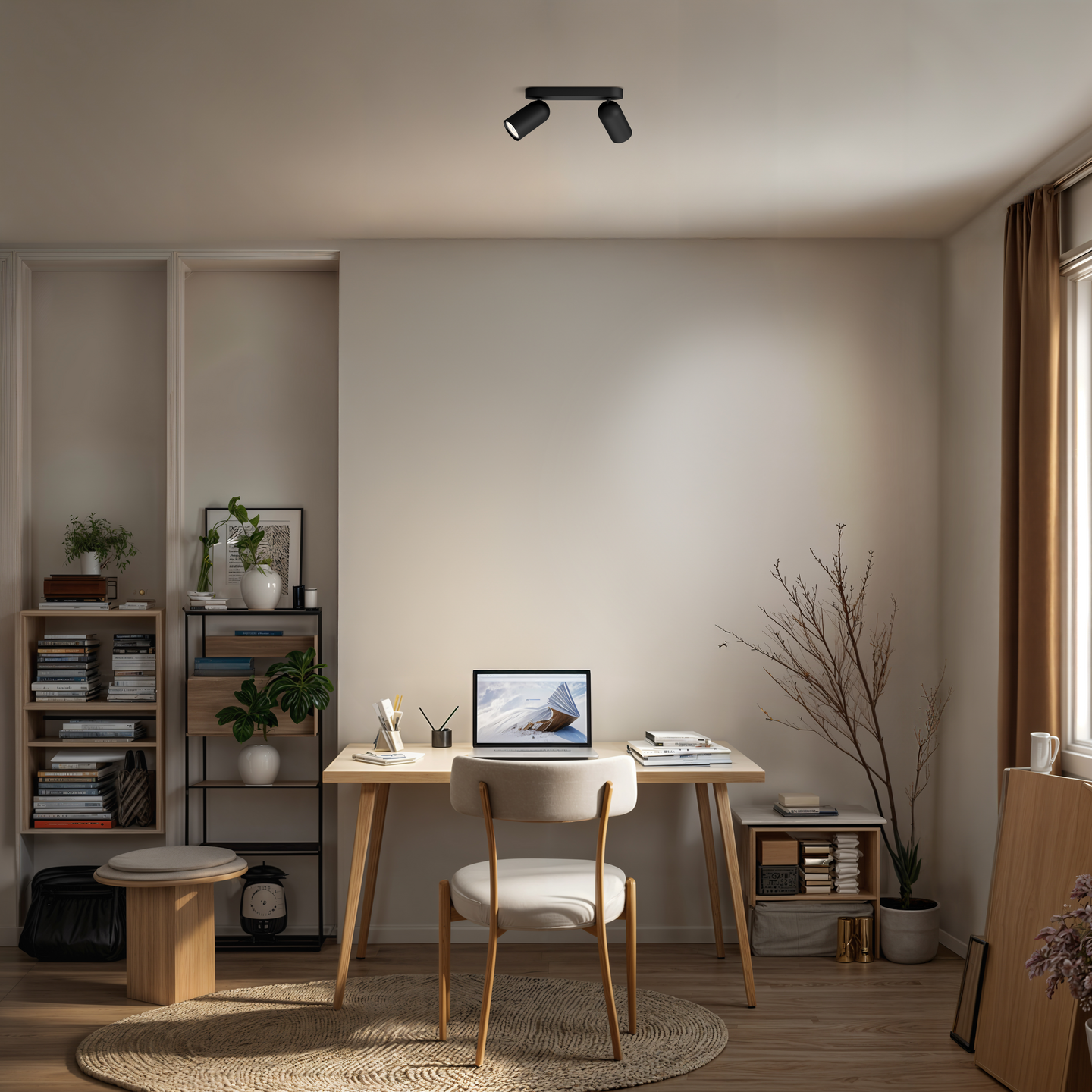 Kohdevalaisin Philips Pongee musta 2x