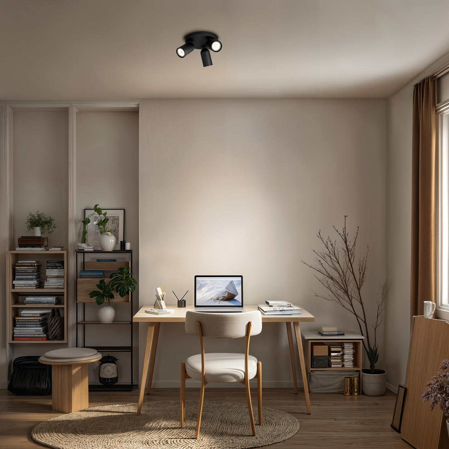 Kohdevalaisin Philips Pongee musta 3x