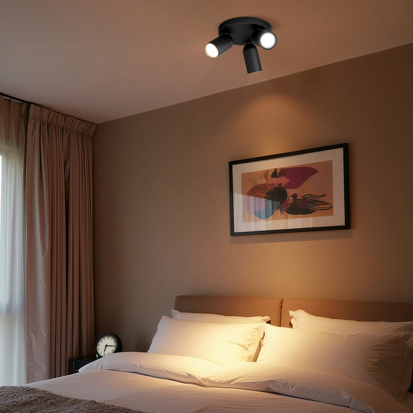 Kohdevalaisin Philips Pongee musta 3x