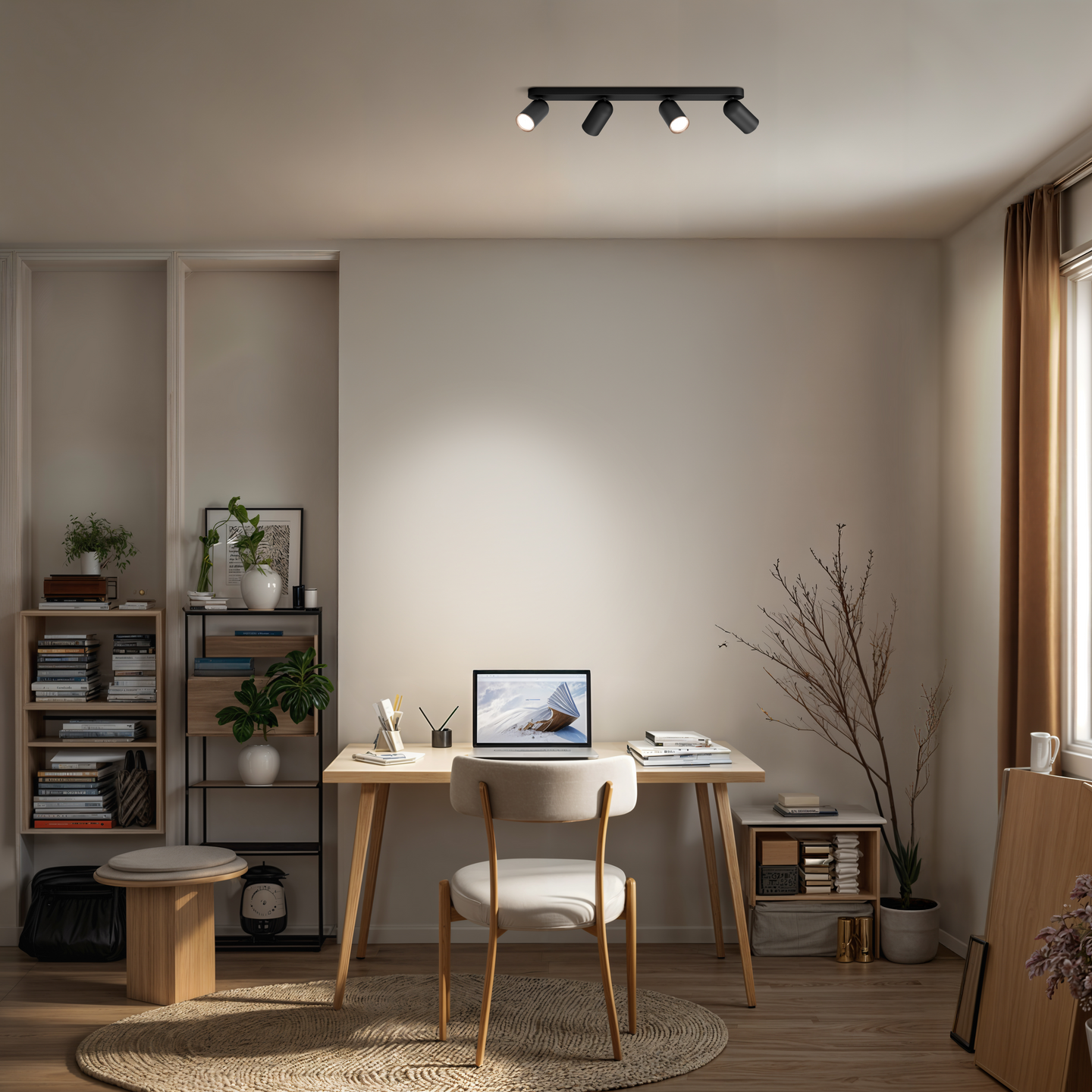 Kohdevalaisin Philips Pongee musta 4x