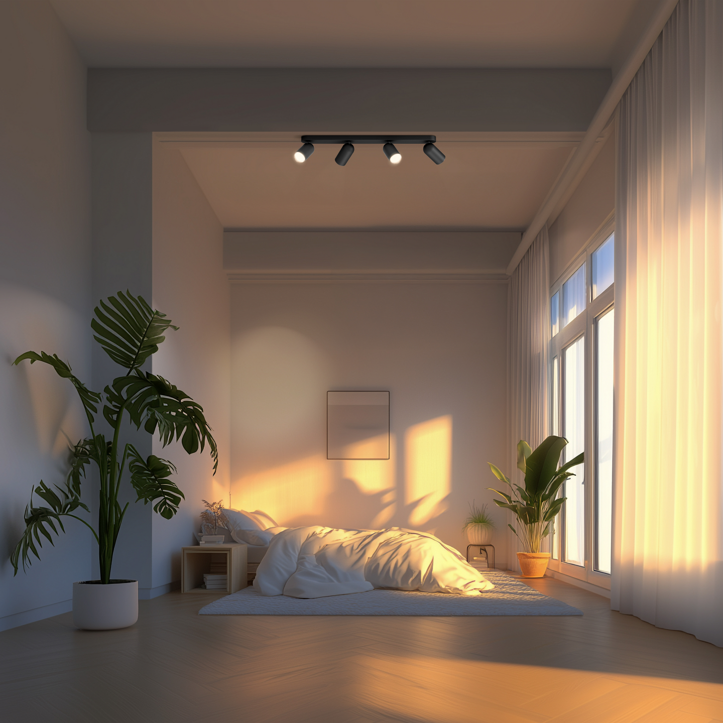 Kohdevalaisin Philips Pongee musta 4x