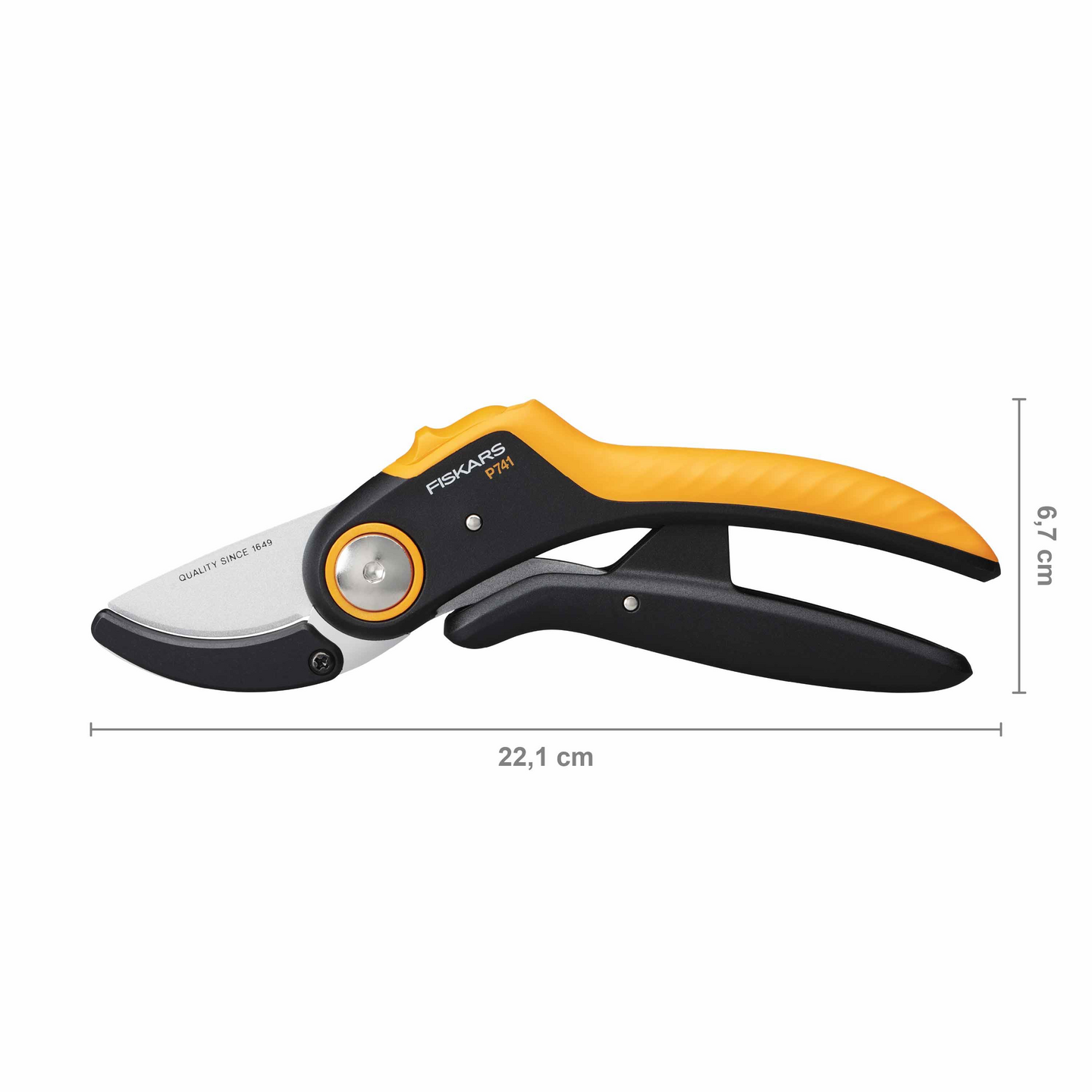Oksasakset Fiskars plus powerlever alasin p741