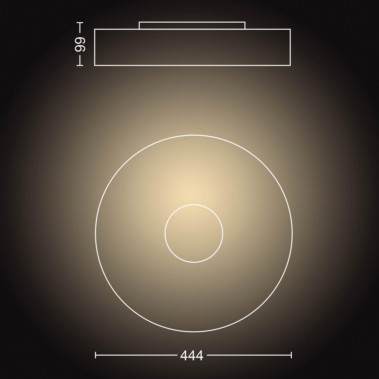 Kattovalaisin Philips Hue Fair musta