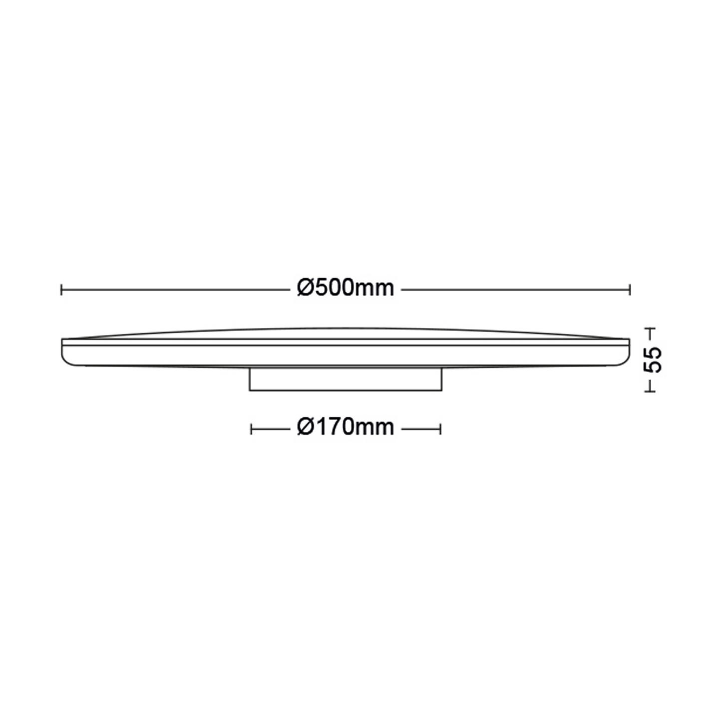 Kattovalaisin Philips Ozziet musta 36W 2700K