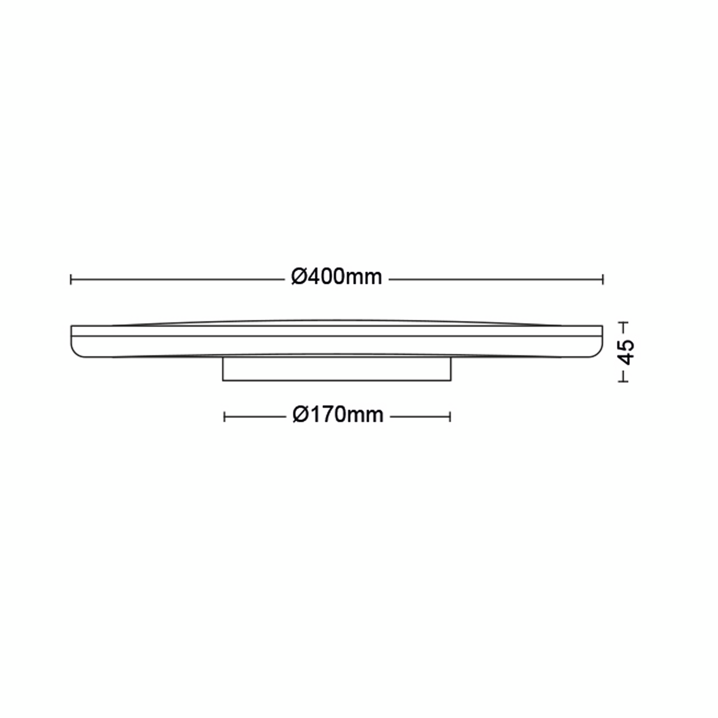 Kattovalaisin Philips Ozziet musta 22W 2700K
