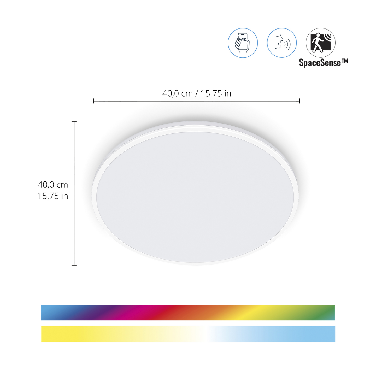 Kattovalaisin WiZ Rune valkoinen 21W RGB