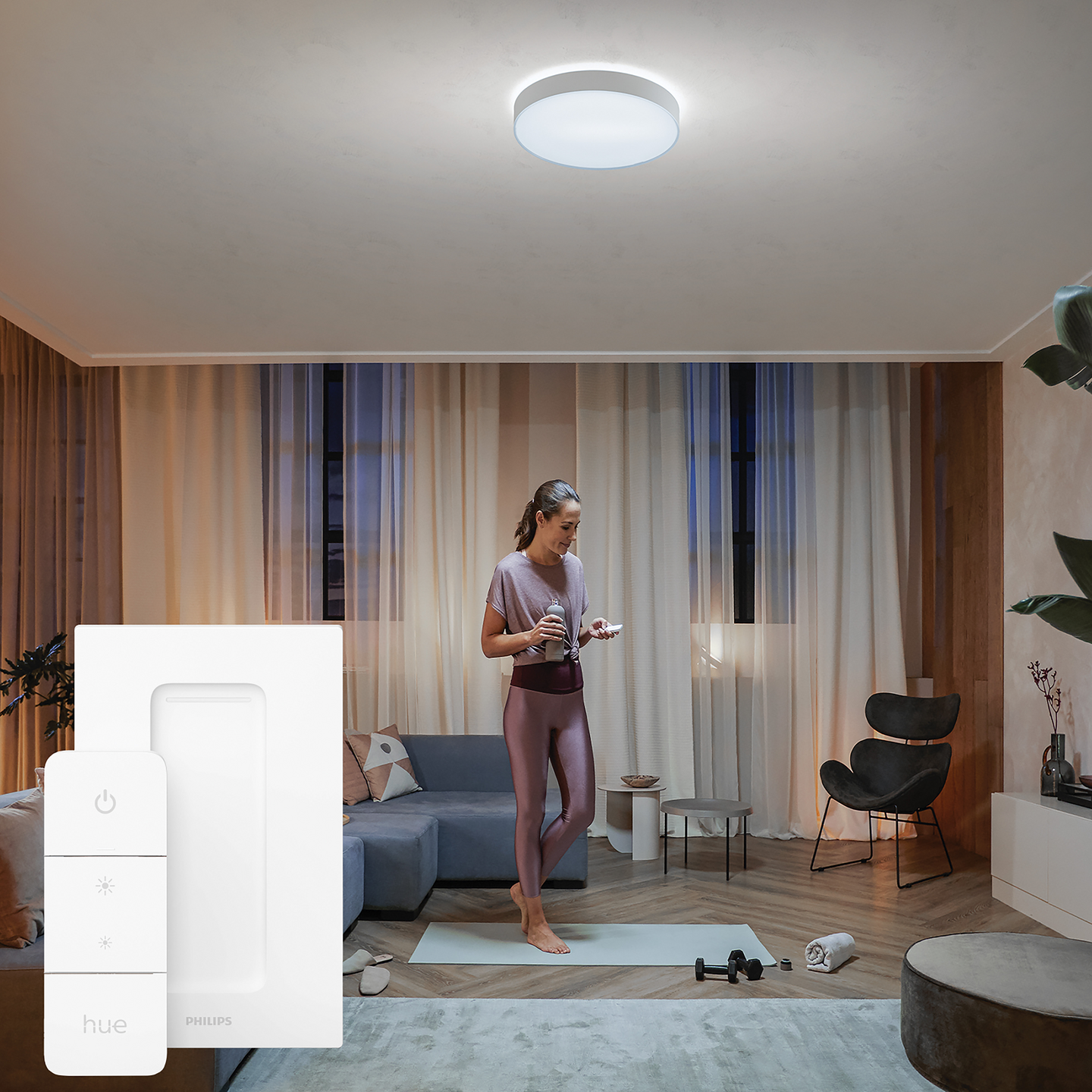 Kattovalaisin Philips Hue Enrave XL valkoinen