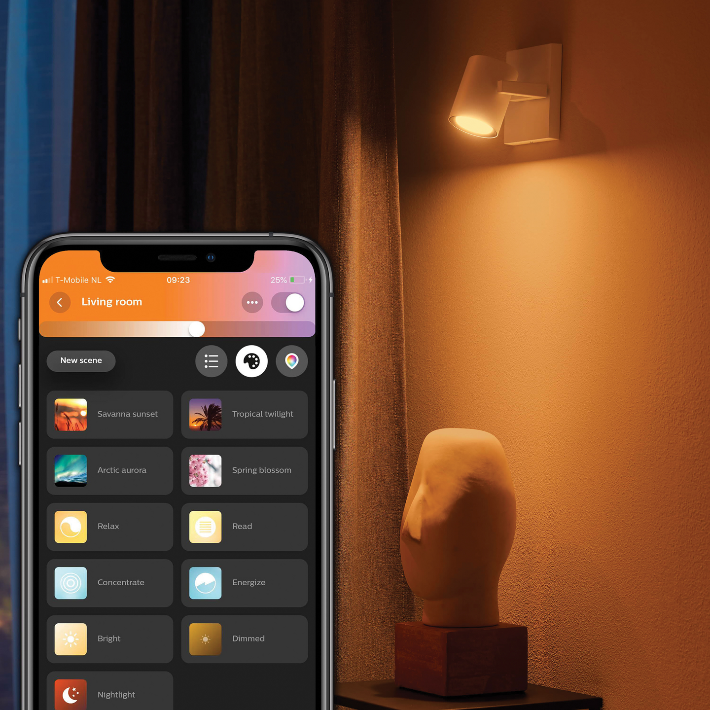 Kohdevalaisin Philips Hue Argenta Valkoinen 1x4.2W 350 LM - 400 LM 2000-6500K