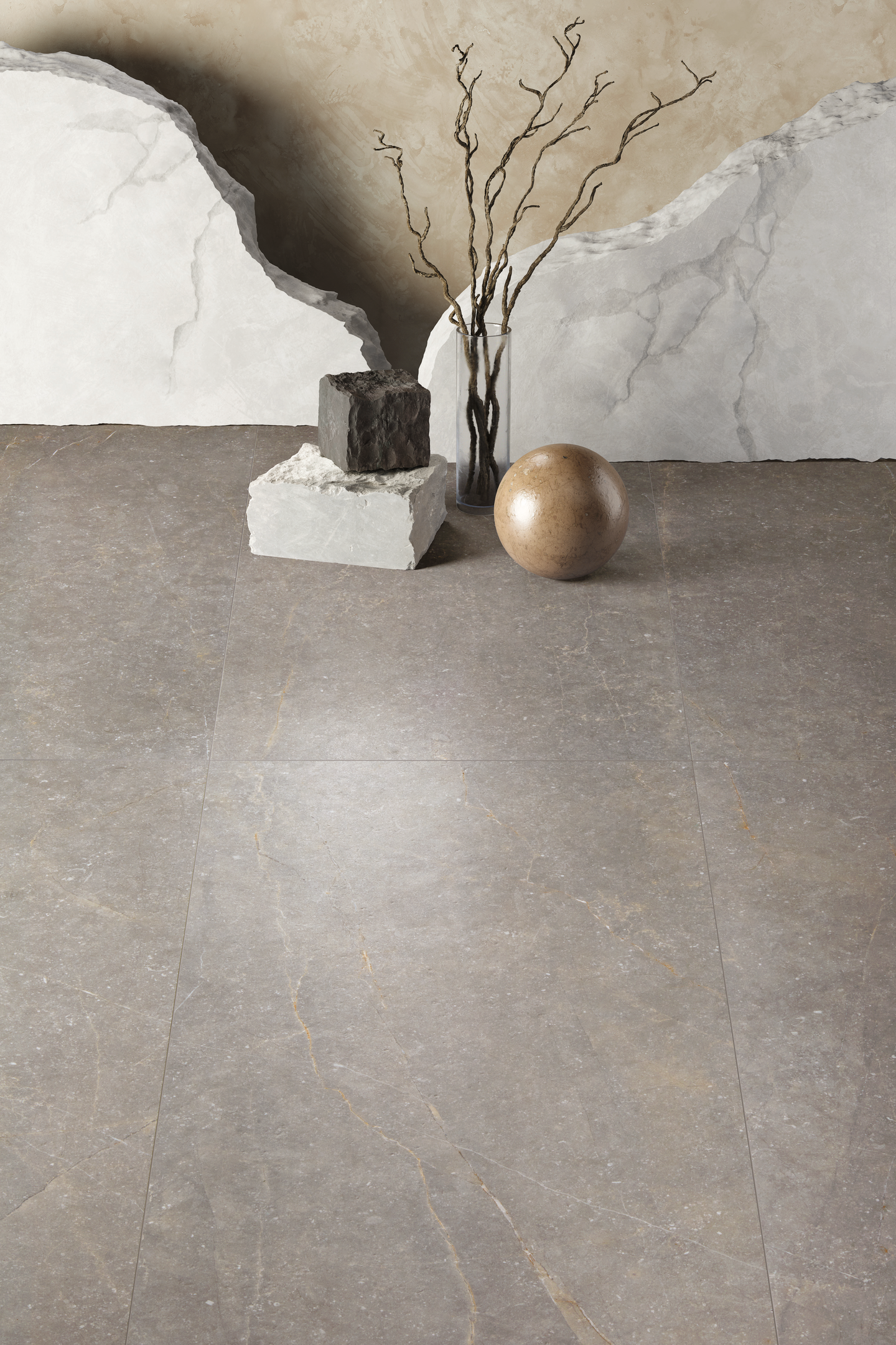 Seinälaatta Cello Bluenza 30x60 Warm Grey matta RT 1,07m²