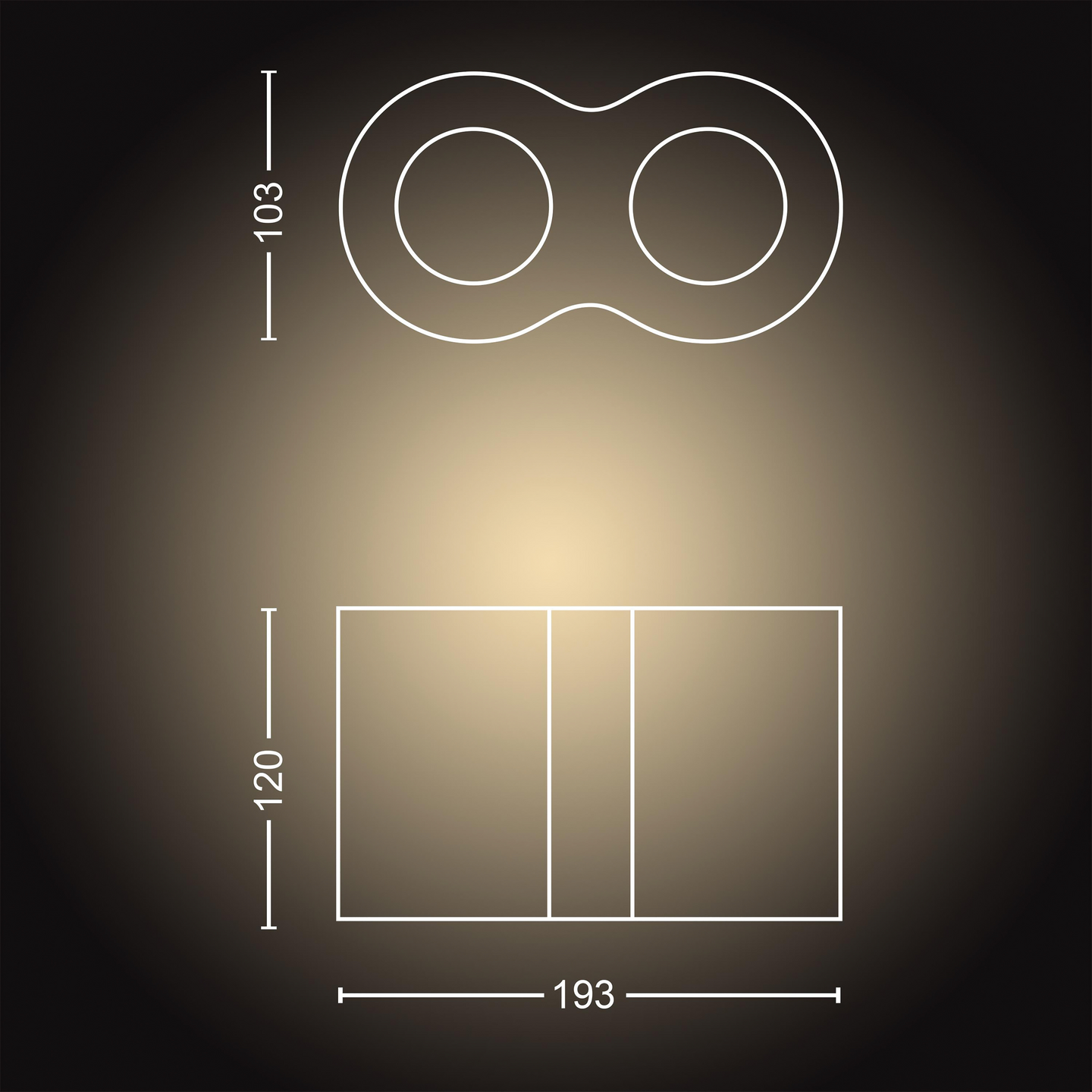 Kohdevalaisin Philips Hue Pillar Musta 2x4.2W 700 LM - 800 LM 2200-6500K