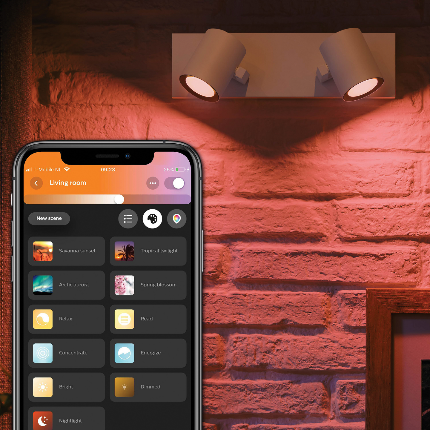 Kohdevalaisin Philips Hue Argenta Valkoinen 2x4.2W 750 LM - 800 LM 2000-6500K
