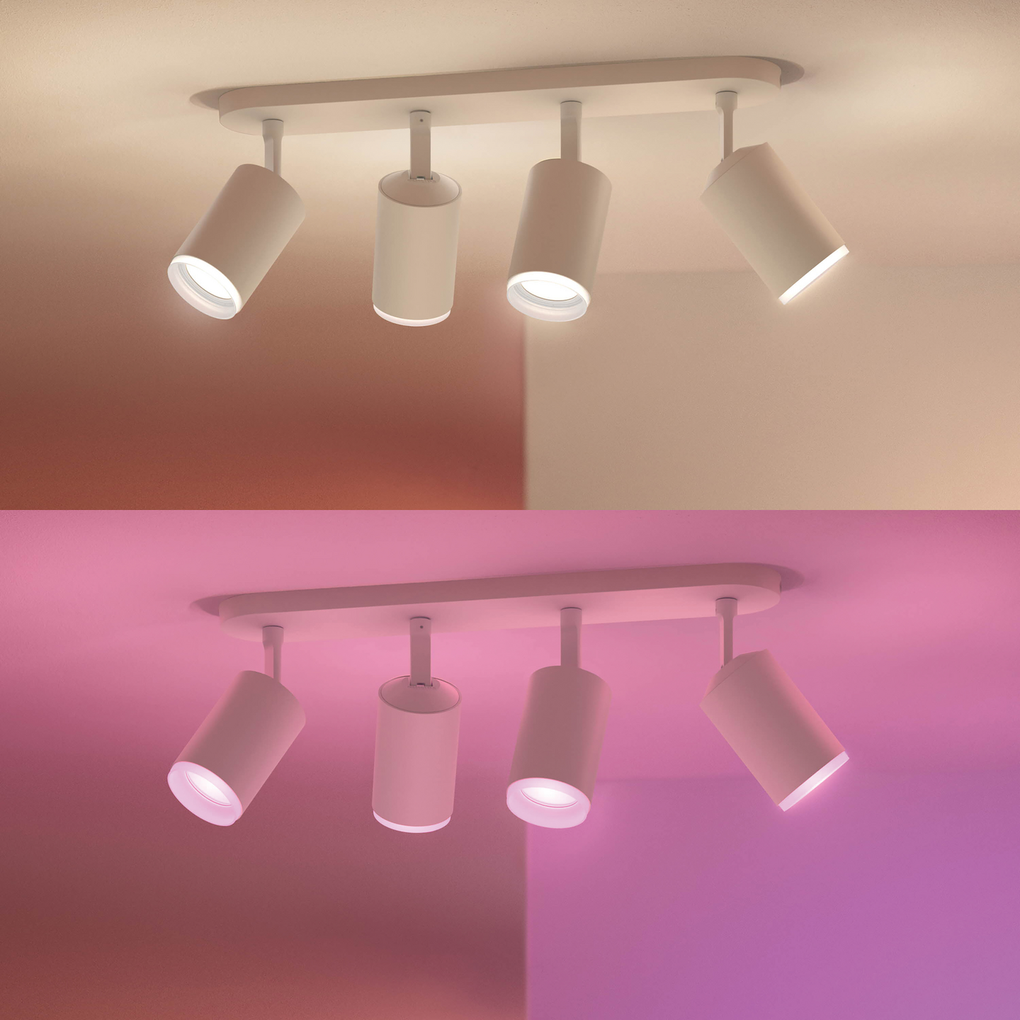 Kohdevalaisin Philips Hue Fugato Valkoinen 4x4.2W 1400 LM - 1600 LM 2000-6500K