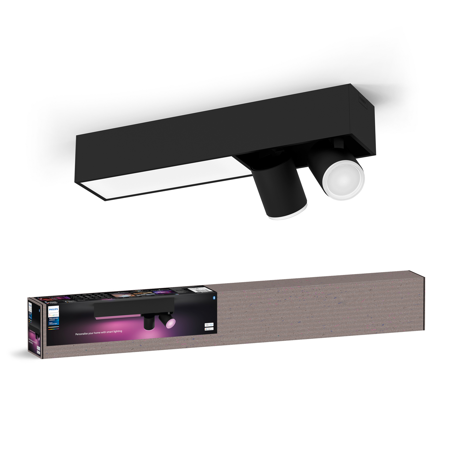 Kohdevalaisin Philips Hue Centris Musta 2x4.2W 1410 LM - 1630 LM 2000-6500K