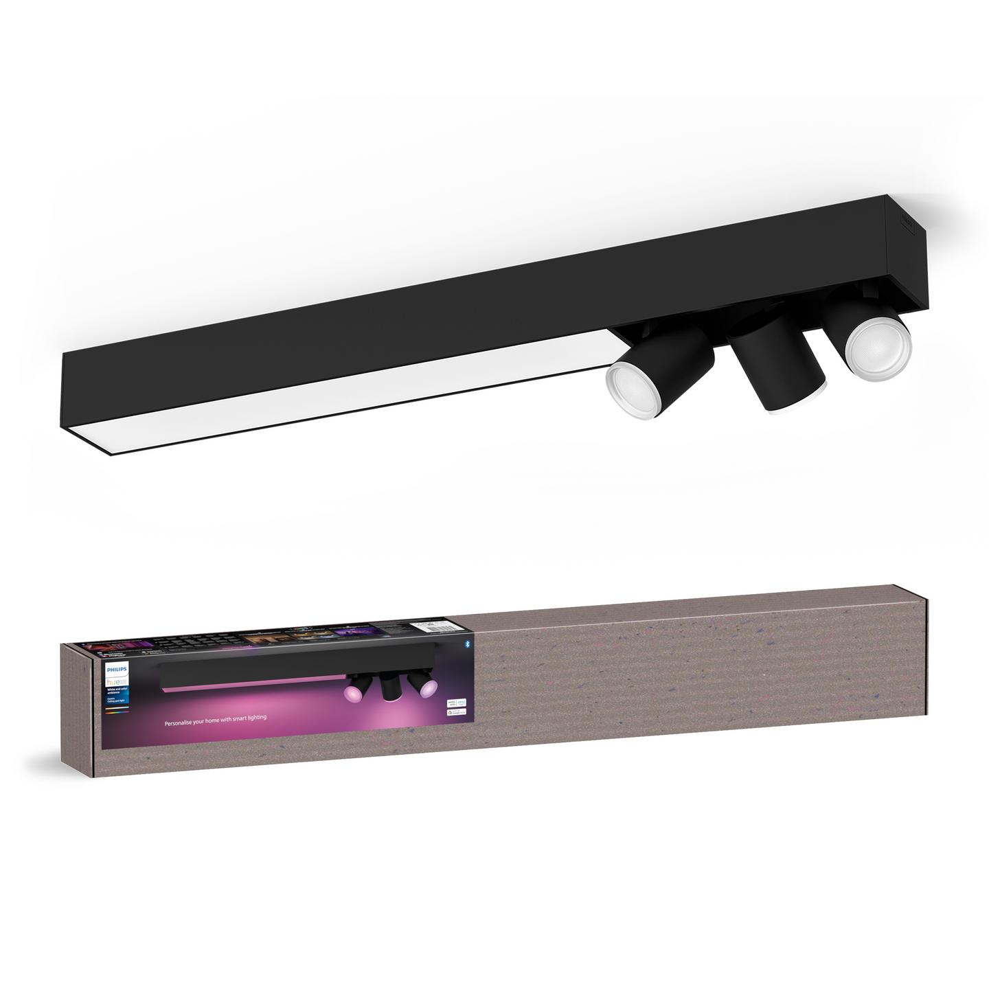 Kohdevalaisin Philips Hue Centris Musta 3x4.2W 3010 LM - 3700 LM 2000-6500K
