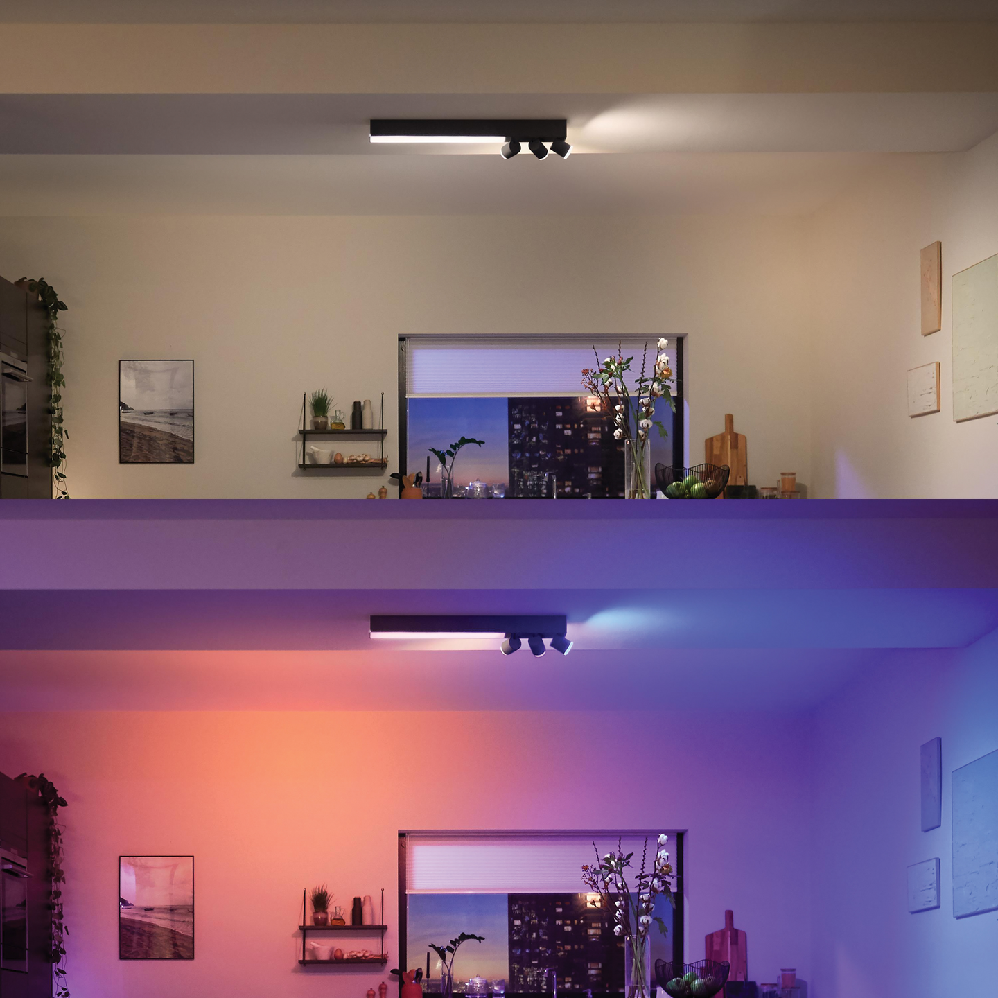 Kohdevalaisin Philips Hue Centris Musta 3x4.2W 3010 LM - 3700 LM 2000-6500K