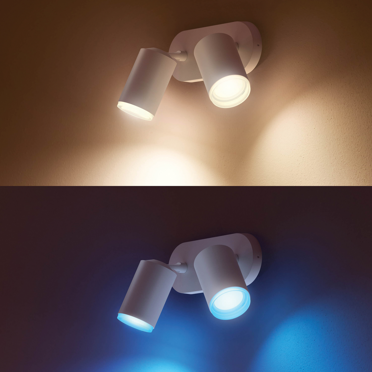 Kohdevalaisin Philips Hue Fugato Valkoinen 2x4.2W 750 LM - 800 LM 2000-6500K