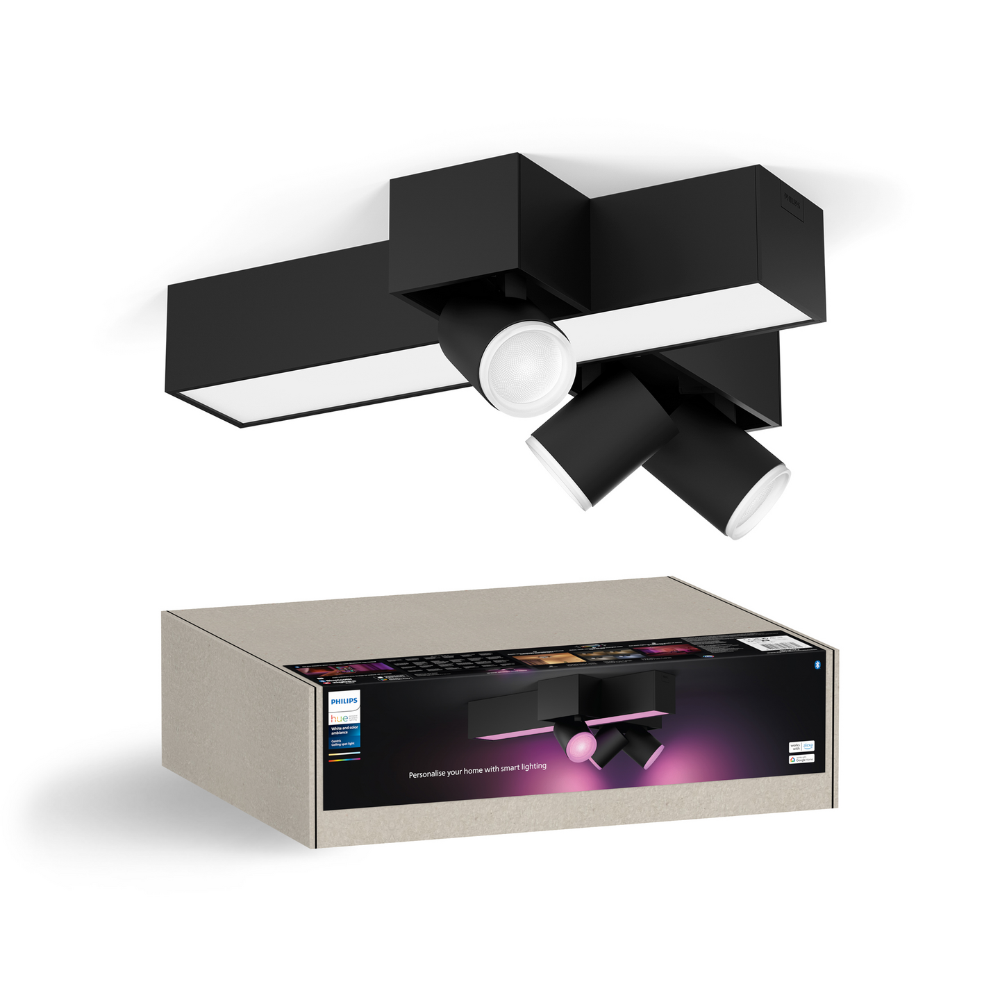 Kohdevalaisin Philips Hue Centris Musta 3x4.2W 2530 LM - 2960 LM 2000-6500K