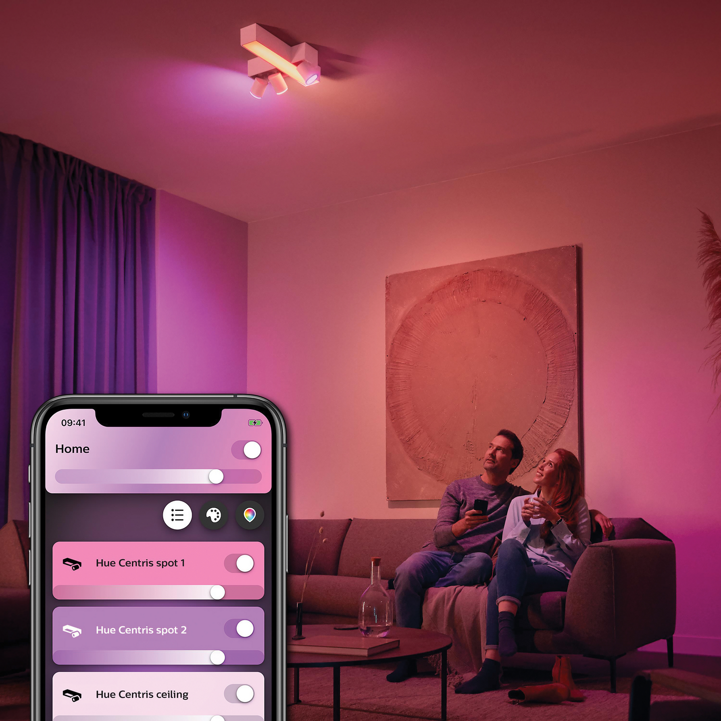 Kohdevalaisin Philips Hue Centris Valkoinen 3x4.2W 2530 LM - 2960 LM 2000-6500K