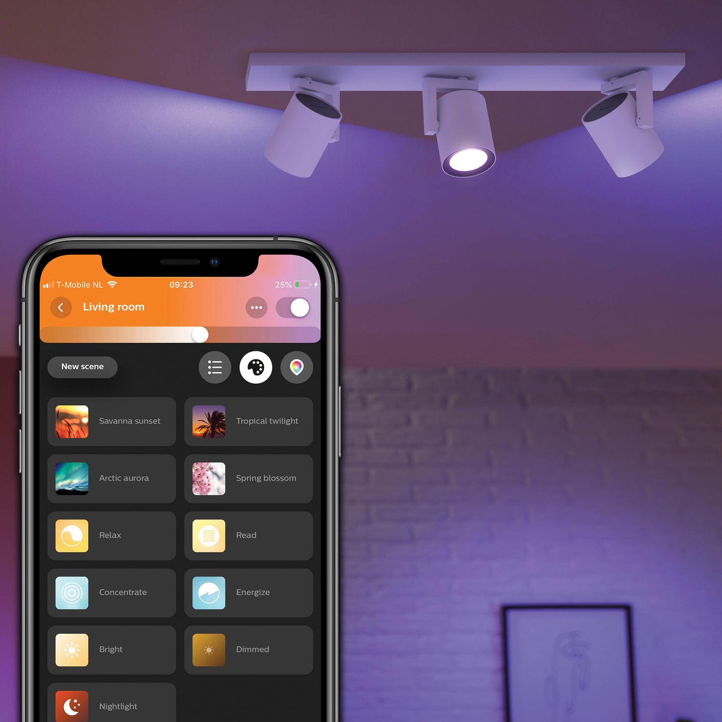 Kohdevalaisin Philips Hue Argenta Valkoinen 3x4.2W 1050 LM - 1200 LM 2000-6500K