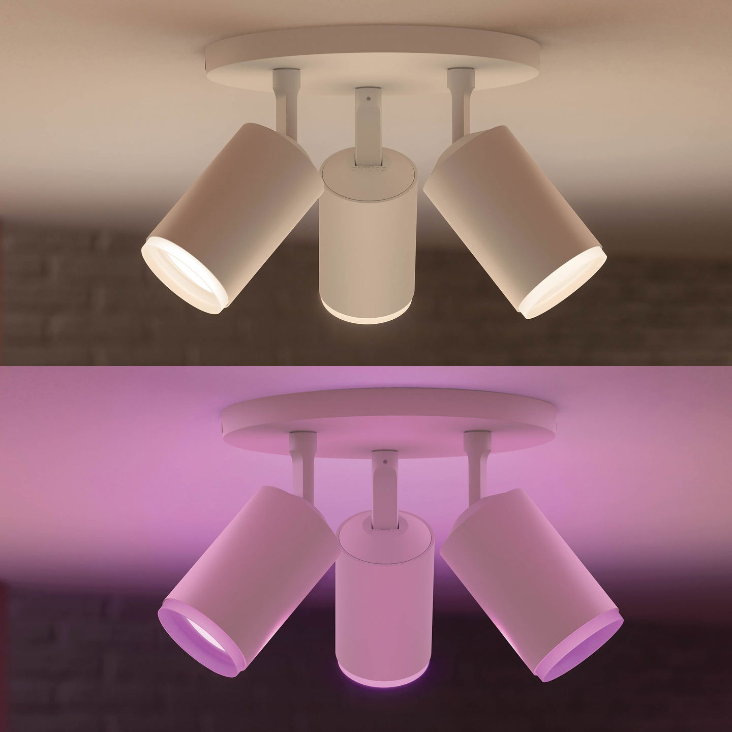 Kohdevalaisin Philips Hue Fugato Valkoinen 3x4.2W 1050 LM - 1200 LM 2000-6500K